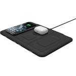 mophie 4-in-1 Wireless Charging Mat - четворна поставка (пад) за безжично зареждане на мобилни устройства, Apple Airpods и Apple Watch (черен)