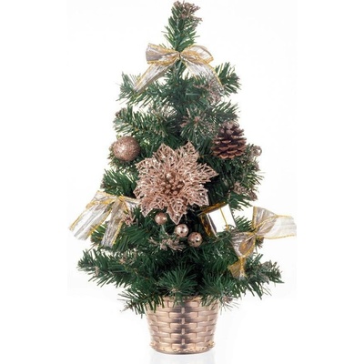 MagicHome stromček ozdobený bronzový 30 cm