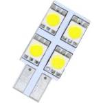 CarMart Лед крушки тип t10 с 4 smd диода от едната страна