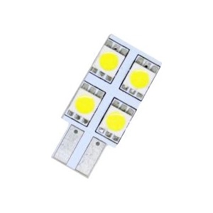 CarMart Лед крушки тип t10 с 4 smd диода от едната страна