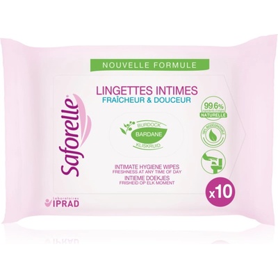 Saforelle Intim whipes кърпички за интимна хигиена 10 бр