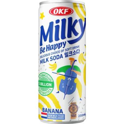 OKF Milky Banana Milk Sparkling Drink 250 ml