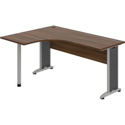 OFFICE PRO s.r.o. HOBIS kancelársky stôl pracovný tvarový, ergo pravý - CE 60 P, orech