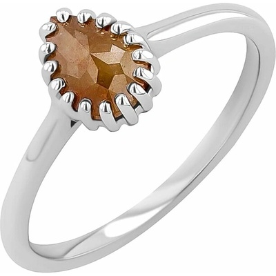 Eppi Zlatý prsten s pear salt and pepper diamantem Ryley R46287