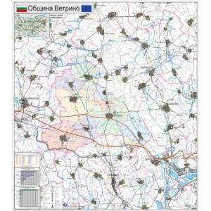 Mapmedia Карта на община Ветрино (d226)