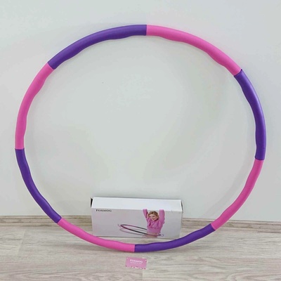 Bydlení M.S. Masážní obruč Hula hop růžovo-fialová, 75 - 95 cm