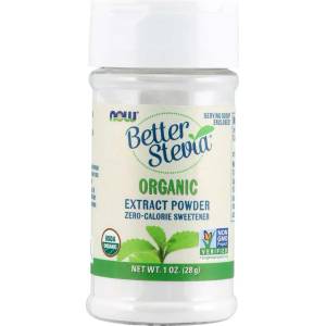 NOW NOW Better екстракт от стевия на прах, органичен, 28 g