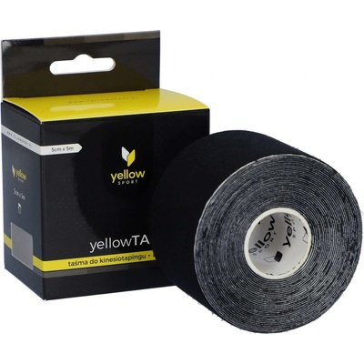YELLOW SPORT Kinezio tape čierna 5 cm x 5 m
