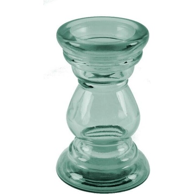Svícen PARTY LIGHT, 19cm, sv. zelená|Vidrios San Miguel|Recycled Glass