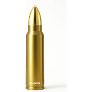 DRAGOWA Tactical Термос Dragowa Tactical във форма на патрон Bullet 1000 ml, златен (DRG002001)