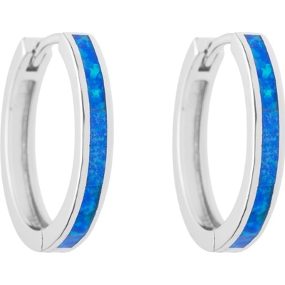 Jan Kos jewellery stříbrné náušnice opál MHT-2056/SL00