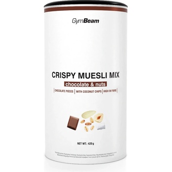 GymBeam Crispy Muesli Mix 420 g шоколадови ядки