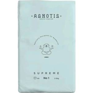 Agnotis Бебешки пелени Agnotis - Supreme, No 1, 2-5 kg, 44 броя (AGS1) - baby