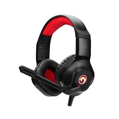 Marvo HG8929, sluchátka s mikrofonem, černá, podsvícená, 3.5 mm jack + rozdvojka + USB