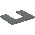 Geberit Плот за мивка Geberit One с изрез в средата, 60 см лава мат (505.271.00.3)