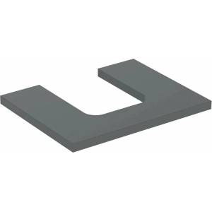 Geberit Плот за мивка Geberit One с изрез в средата, 60 см лава мат (505.271.00.3)