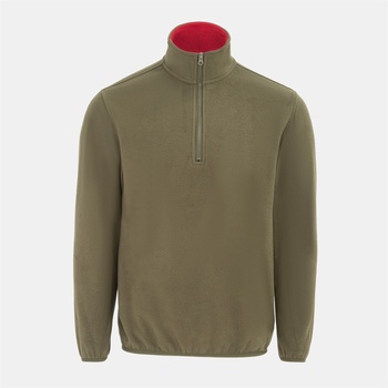 Donnay Мъжко поларено яке Donnay Quarter Zip Fleece Jacket Mens - Green