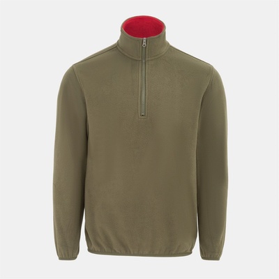 Donnay Мъжко поларено яке Donnay Quarter Zip Fleece Jacket Mens - Green