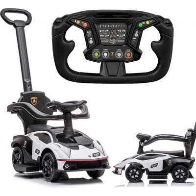 Sun Baby Posuvné auto Lamborghini Essenza SCV12 Bílá