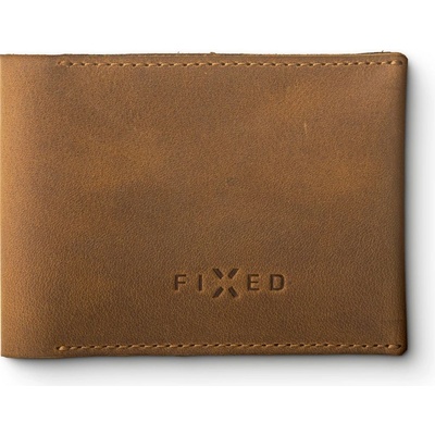 Fixed Wallet kožená z pravé hovězí kůže hnědá