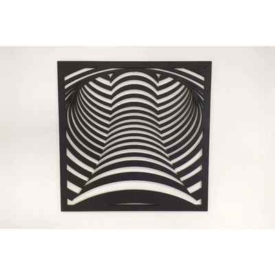 MAJADESIGN Dřevěný obraz - TUNEL - BAREVNĚ LAKOVANÝ Rozměr obrazu: 90 x 90 cm