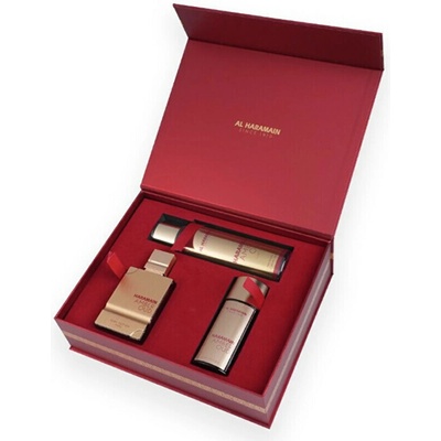 Al Haramain Amber Oud Ruby Edition unisex EDP 75 ml + unisex EDP 30 ml + telový závoj 250 ml
