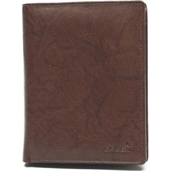 Lagen pánska hnědooranžová kožená peňaženka Cognac LM 8314 2