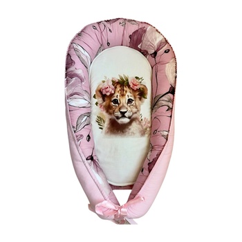 Image 1 of Niki' s Dreams Двулицево бебешко гнездо Лъвче с цветя (141003-0)