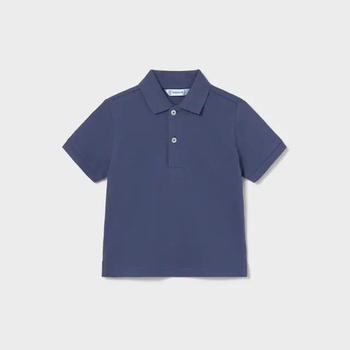 MAYORAL Поло тениска къс ръкав памук basic в син цвят за мини момче Mayoral