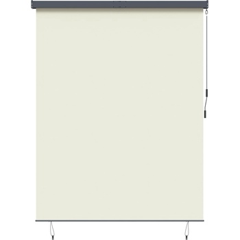 vidaXL Ролетна щора Кремаво 220 x 250 cm Текстил и Алуминий (362097)