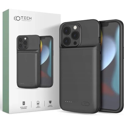 Tech-Protect POWERCASE 4800mAh зарядно калъфче за iPhone 13 / 13 Pro черно