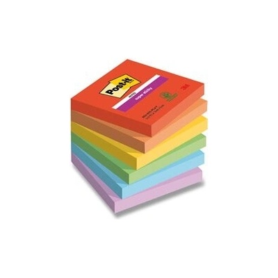 3M Post-it - silně lepicí bločky - 76 x 76 mm, 6 x 90 l., kolekce Playful – Zboží Dáma
