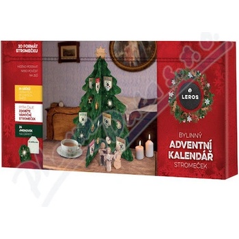 LEROS Bylinný Adventný kalendár Stromček 24ks