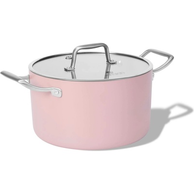 Elmich Nepřilnavý keramický hrnec Vital 24 cm 5 l růžová