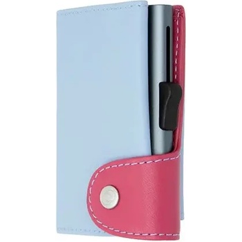 Image 1 of C-Secure Картодържател C-SECURE XL с портфейл и монетник, Ice/ Cherry/ Grey cardholder (XL-COIN-WCH001-LBL-PI-GY)