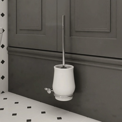 Nimco Lada WC kartáč s držákem, bílá/chrom LA 19094K-26