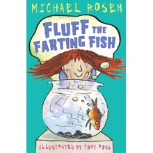 Fluff the Farting Fish vtipná kniha v angličtině pro děti