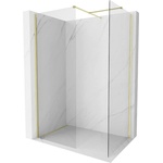 Mexen Kioto-X душ кабина Walk-in 120 x 70 cm, прозрачна 10 мм, златисто четкано - 800-120-202-55-00-070-X (800-120-202-55-00-070-X)