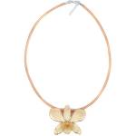 Dannyra Колие с истинска орхидея и копринена верижка модел 1 Dannyra Jewels
