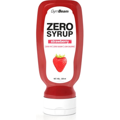GymBeam Bezkalorický sirup Jahoda 320 ml