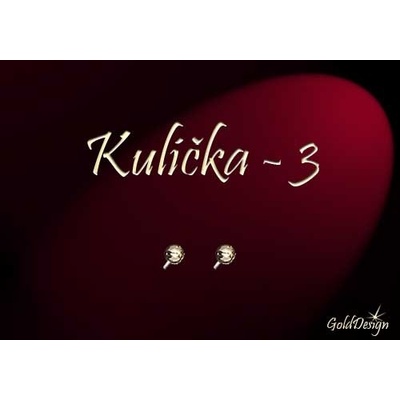 Gold Design Kulička zlacené GD913