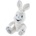 HEUNEC Плюшена играчка Heunec - Зайче, бяло, 23 cm (813274-3)