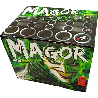 Kompaktní ohňostroj MAGOR 42 ran 25/40 mm