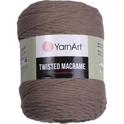 YarnArt Twisted macrame 768 - světle hnědá