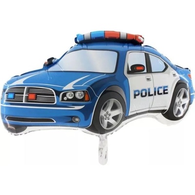 Grabo 80 cm fóliový balónek Auto POLICIE modré
