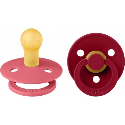 Bibs Colour kaučuk dudlíky Dusky Coral Ruby 2ks