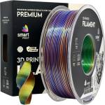 Smart Print FG-S106-E1, 3D нишка, PLA Silk, 1, 75mm, 1000g, Tri Color, Многоцветен (Orange, Blue, Green) (FG-S106-E1)