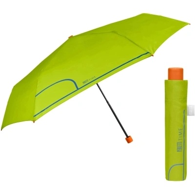 Дамски неавтоматичен Extraslim чадър Perletti Time 26415, Зелен