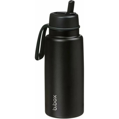 B.Box nerezová termolahev s brčkem 1 l Black