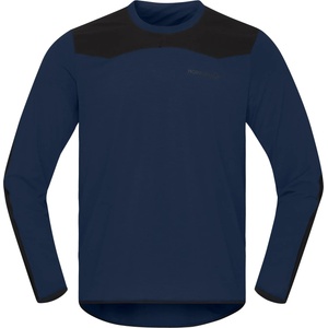 Norrøna Мъжка фланелка с дълъг ръкав за колоездене Norrøna Skibotn Equaliser Tech Long Sleeve Cycling jersey - Indigo Night (056-3182-0113)